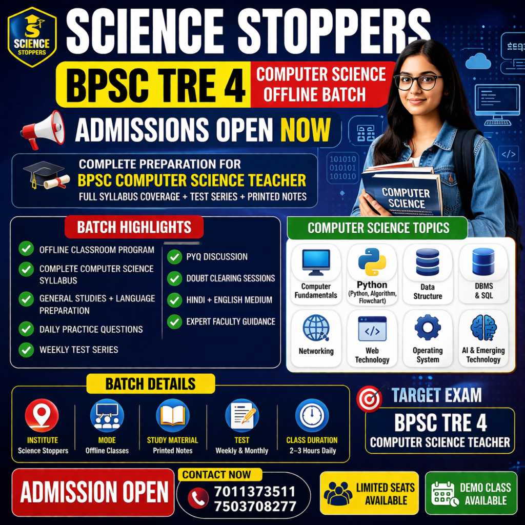 BPSC TRE 4 Computer Science Teacher Batch